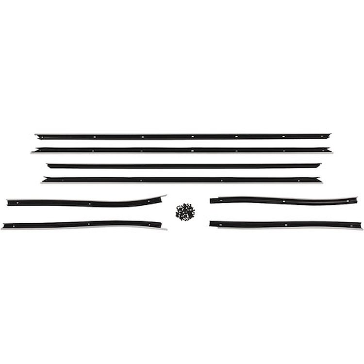 Window Felts 69-72 GTO LeMans Convertible 8 pieces Reproduction Flat Style