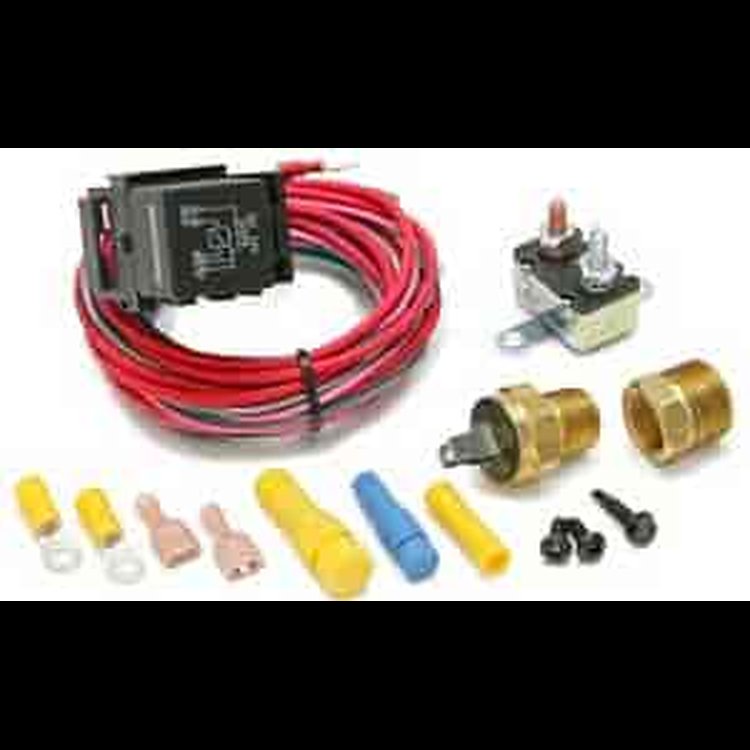 Single Fan-Dual Activation Fan Relay Kit 40 Amp Relay W/Base