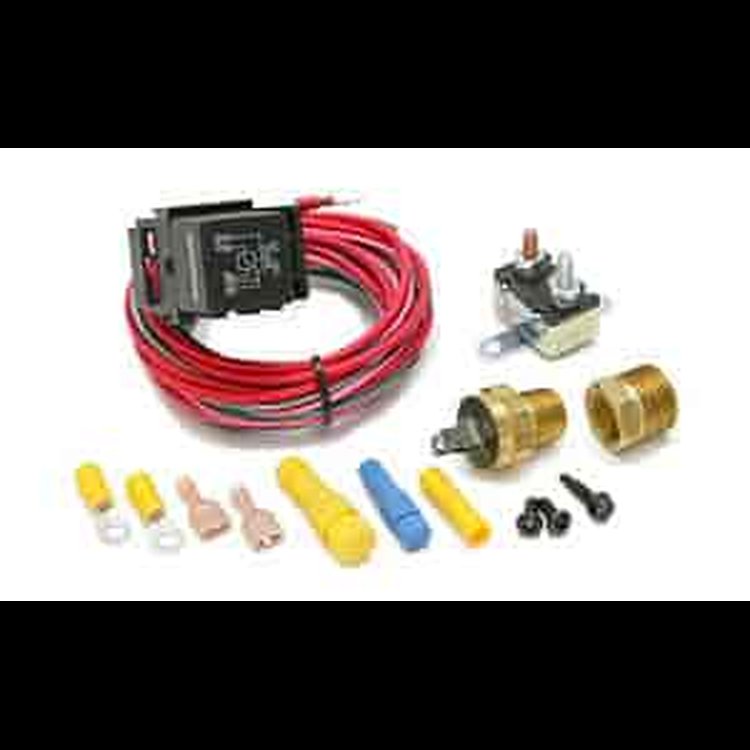 Single Fan-Dual Activation Fan Relay Kit 40 Amp Relay W/Base