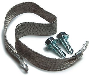Engine Ground Strap (1) 11", 10 Gauge, HD Strap