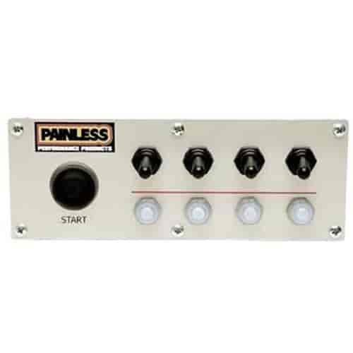 Off-Road Waterproof Switch Panel 4 Toggles, Dash Mount