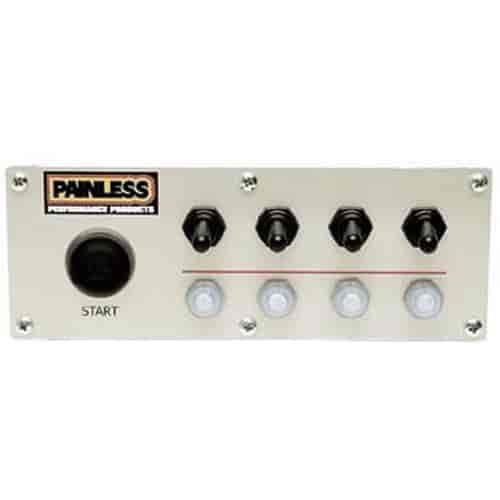 Off-Road Waterproof Switch Panel 4 Toggles, Roll Bar Mount