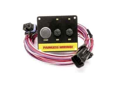 3-Switch Panel (Pushbutton Start + 2 Toggle Switches)