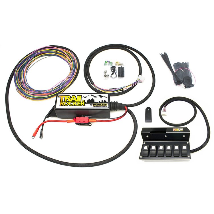 Trail Rocker Accessory Control System 2009-2016 Jeep JK Wrangler Black Overhead Panel