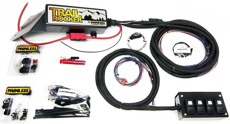 Trail Rocker Accessory Control System 1976-1986 Jeep CJ Overhead 4-Switch Panel
