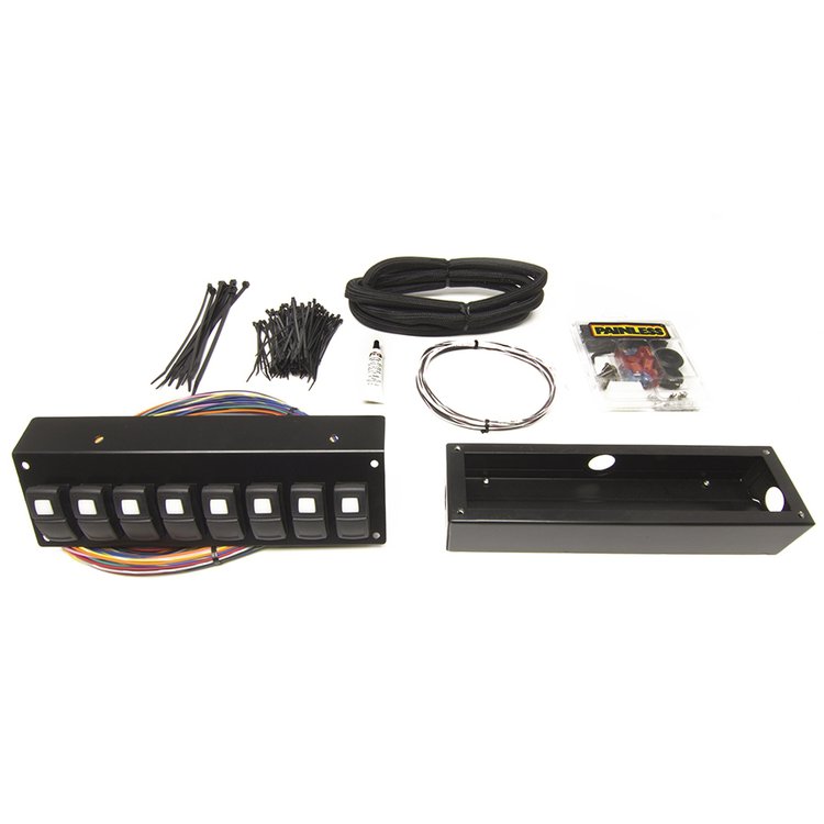 Track Rocker 8-Switch Panel - Flange / Under-Dash Mount