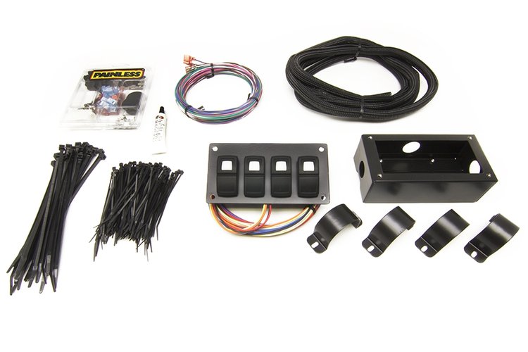 Track Rocker 4-Switch Panel - Roll Bar Mount