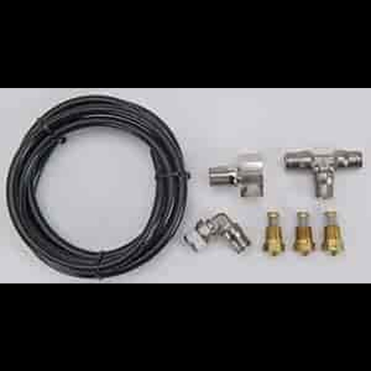 Water/Methanol Nozzle Upgrade Kit Includes nozzle bushing, 3 nozzles, 2 fittings, and 3" of 1/4" tubing