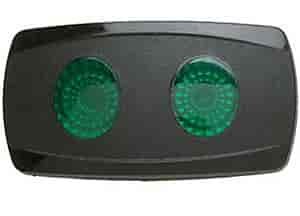 Double Lens Contour Rocker Switch Cover Green