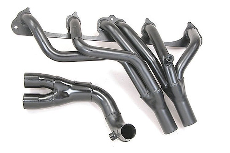 Painted Jeep Header 1997-99 Cherokee 4.0L w/pre-cat
