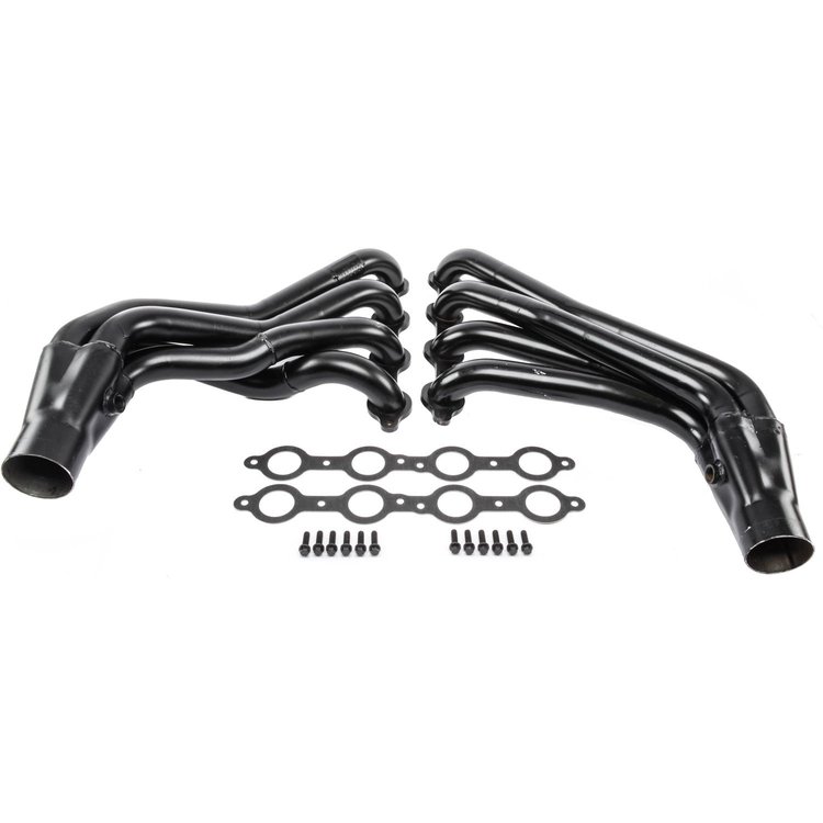 Painted Long Tube Headers 2010-14 Camaro SS 6.2L