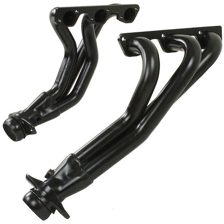 Painted Long Tube Headers Jeep Wrangler JK 3.8 V6
