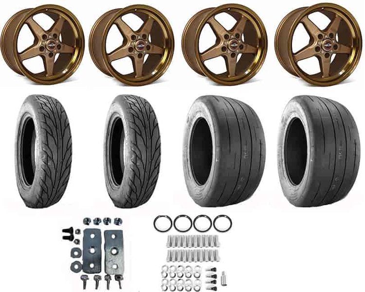 "BIG MEATS" Wheel and Tire Kit For 2005-2014 Ford Mustang