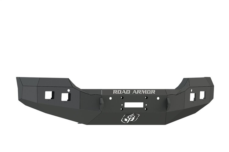 215R0B Stealth Winch Front Bumper, Satin Black, Square Fog Light Holes, 2015-2019 GMC Sierra 2500 HD/3500 HD