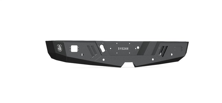 3152XR0B Spartan Non-Winch Rear Bumper, Steel, Satin Black, 2015-2019 GM Silverado/Sierra 2500/3500 HD