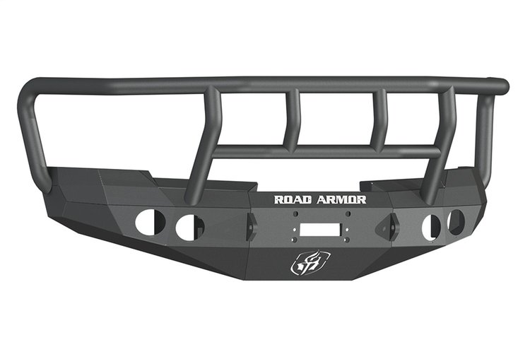 37702B Stealth Winch Front Bumper, Titan II Guard, Satin Black, 2008-2013 Chevy Silverado 1500