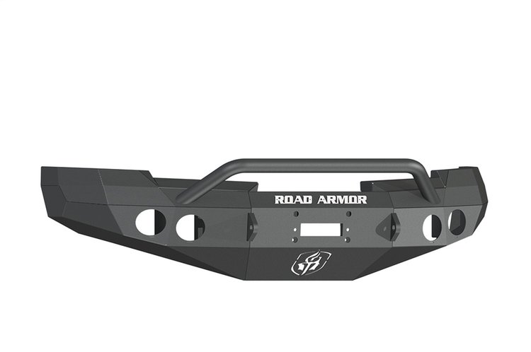 37704B Stealth Winch Front Bumper, Pre-Runner Guard, Satin Black, 2008-2013 Chevy Silverado 1500
