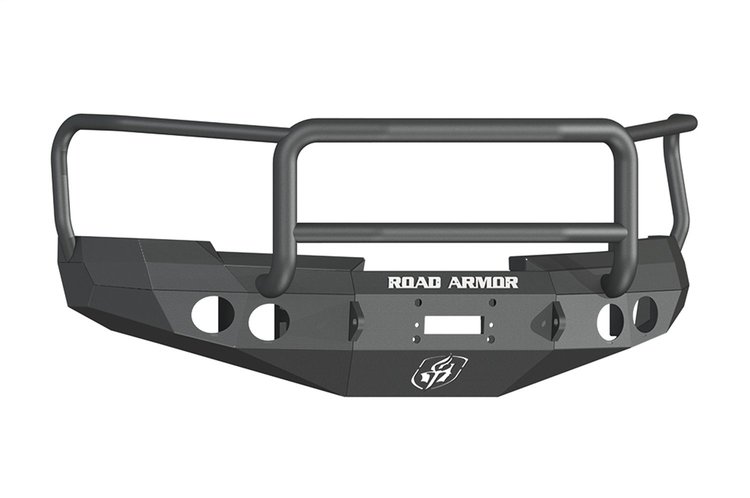 37705B Stealth Winch Front Bumper, Lonestar Guard, Satin Black, 2008-2013 Chevy Silverado 1500