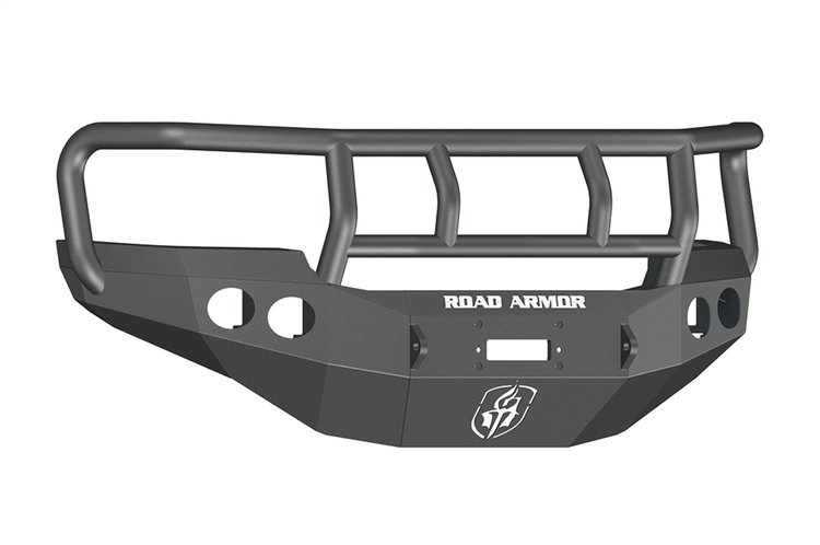 38402B Stealth Winch Front Bumper, Titan II Guard, Satin Black, 2011-2014 GMC Sierra 2500 HD/3500 HD
