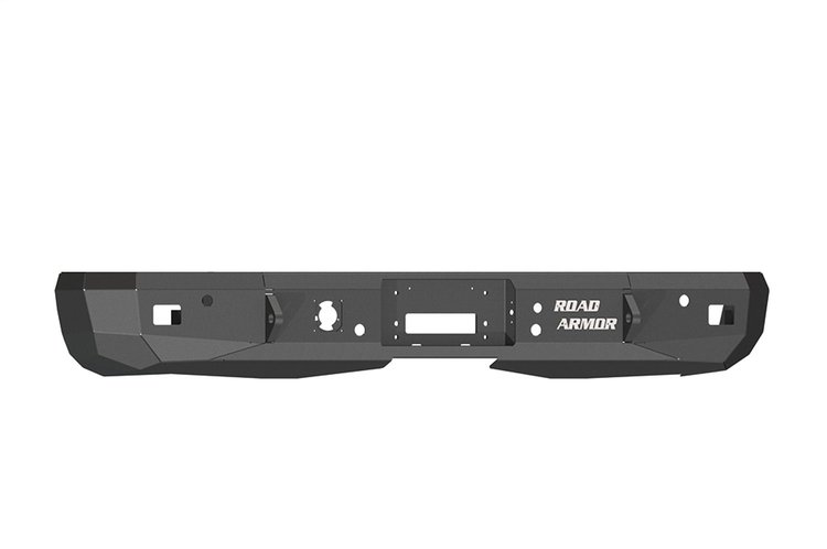 38500B Stealth Winch Rear Bumper, Steel, Satin Black, 2008-2014 GM Silverado/Sierra 1500/2500/3500 HD