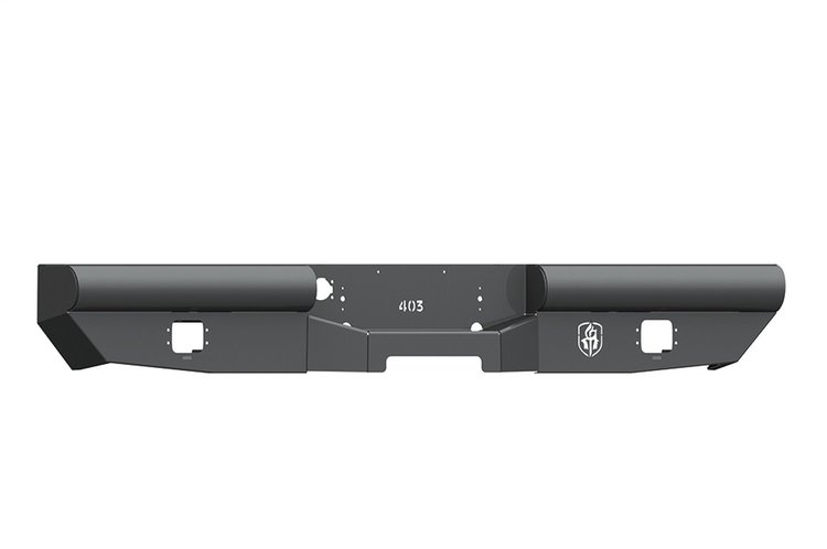 403VR0B Vaquero Non-Winch Rear Bumper, Steel, Satin Black, 2003-2009 Dodge Ram 2500/3500/4500/5500