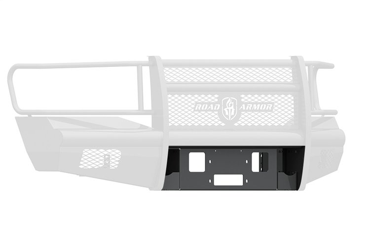 406V-WP Vaquero Winch Plates, Front, Satin Black, 2006-2009 Dodge Ram 2500/3500/4500/5500
