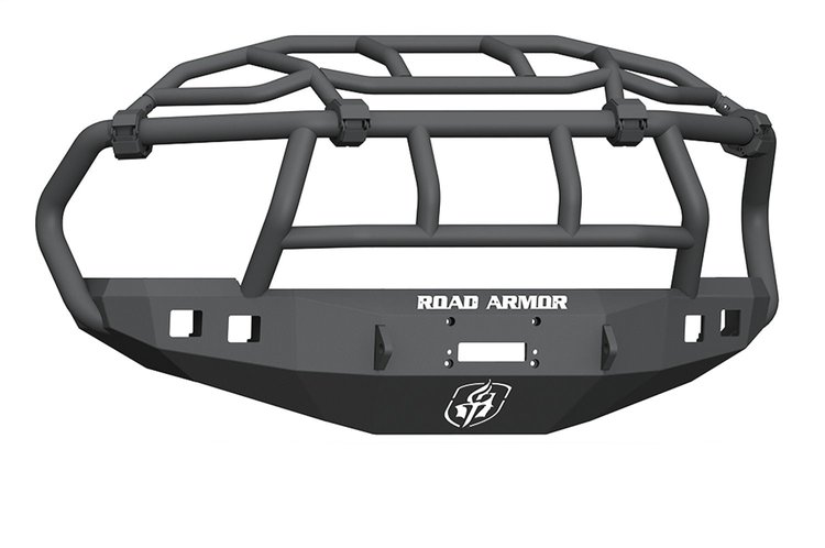 408R3B Stealth Winch Front Bumper, Titan II Guard, Texture Black, Fits Select Dodge/Ram 2500/3500