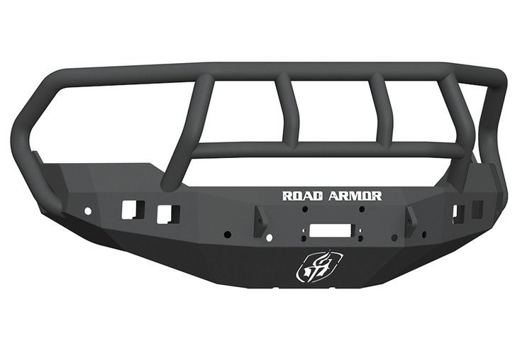 413F2B Stealth Winch Front Bumper, Titan II Guard, Satin Black, 2013-2018 Ram 1500