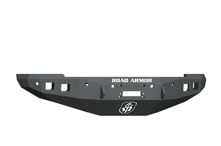 4162F0B Stealth Winch Front Bumper, 6 Sensor Holes, Satin Black, 2016-2018 Ram 2500/3500