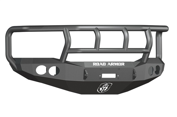 44072B Stealth Winch Front Bumper, Titan II Guard, Satin Black, 2006-2008 Dodge Ram 1500