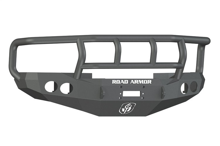 47012B Stealth Winch Front Bumper, Titan II Guard, Satin Black, 1997-2002 Dodge Ram 1500/2500/3500