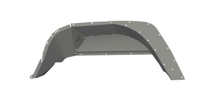 520LFR0Z Stealth Fender Liner Body Armor, Rear, Raw Stainless Steel Fits Select Jeep Gladiator