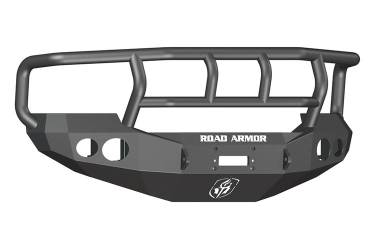 60502B Stealth Winch Front Bumper, Titan II Guard, Satin Black, Fits Select Ford Excursion/F-250/F-350/F-450 Super-Duty