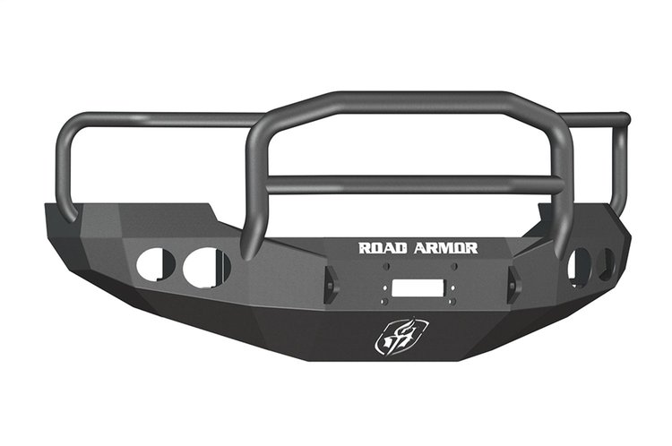 60505B Stealth Winch Front Bumper, Lonestar Guard, Satin Black, Fits Select Ford Excursion/F-250/F-350/F-450 Super-Duty