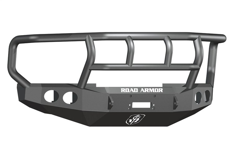 60802B Stealth Winch Front Bumper, Titan II Guard, Satin Black, Fits Select Ford F-250/F-350/F-450 Super-Duty