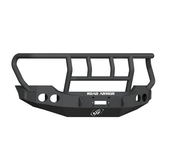 611402B Stealth Winch Front Bumper, Titan II Guard, Satin Black, Warn M12000 Fits Select Ford F-250/F-350/F-450/F-550 Super-Duty