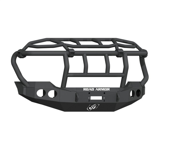 611403B Stealth Winch Front Bumper, Intimidator, Steel, Satin Black, Fits Select Ford F-250/F-350/F-450/F-550 Super-Duty