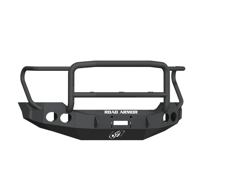 611405B Stealth Winch Front Bumper, Lonestar Guard, Satin Black, Warn M12000 Fits Select Ford F-250/F-350/F-450/F-550 Super-Duty