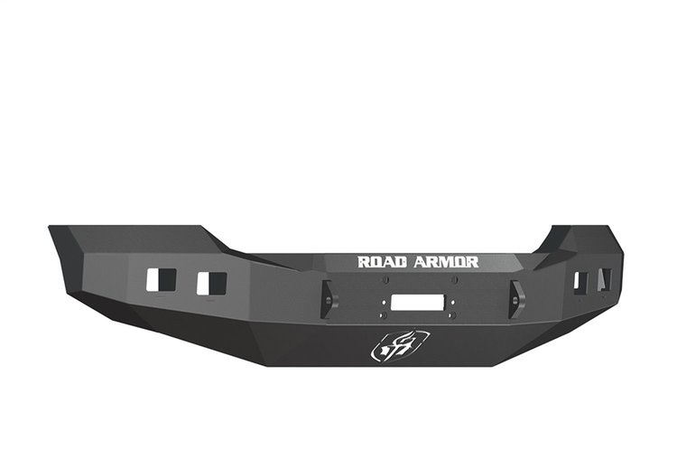 611R0B Stealth Winch Front Bumper, Satin Black, Square Fog Light Holes Fits Select Ford F-250/F-350 Super-Duty