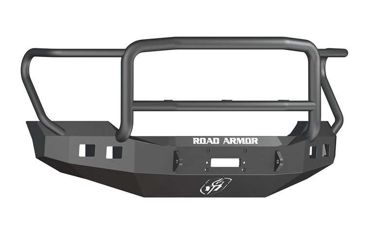 611R5B Stealth Winch Front Bumper, Lonestar Guard, Satin Black, Fits Select Ford F-250/F-350 Super-Duty