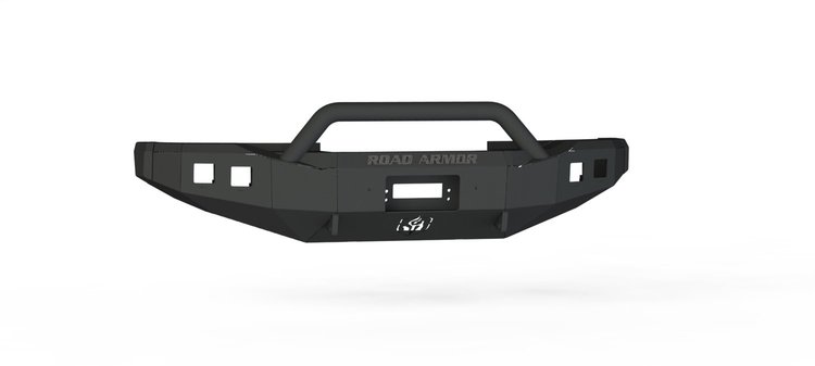 61744B-AUS Stealth Winch Front Bumper, Pre-Runner Guard, Texture Black