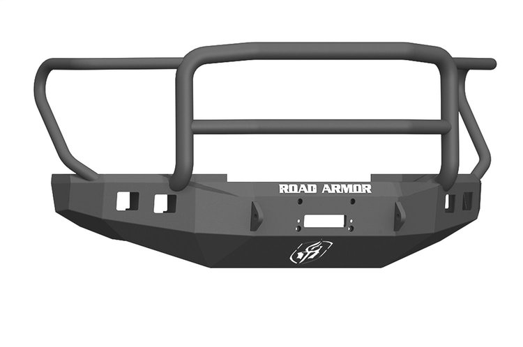 617F5B Stealth Winch Front Bumper, Lonestar Guard, Satin Black, Fits Select Ford F-250/F-350 Super-Duty