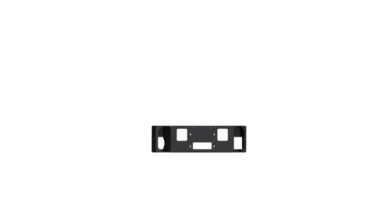 6181V-WP Vaquero Winch Plates, Front, Satin Black, Fits Select Ford F-150