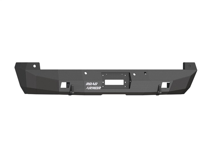 618S0B Stealth Winch Rear Bumper, w/Sensor Holes, Steel, Satin Black, Fits Select Ford F-250/F-350/F-450 Super-Duty