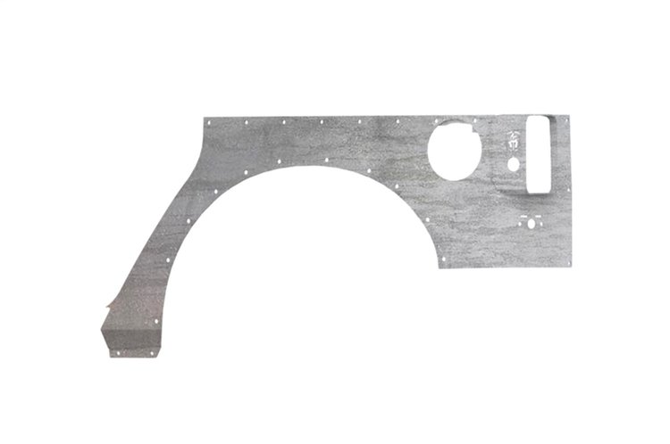 JK201 Defender Body Armor, No Flare, Rear, Raw Steel, 4 Door Fits Select Jeep Wrangler