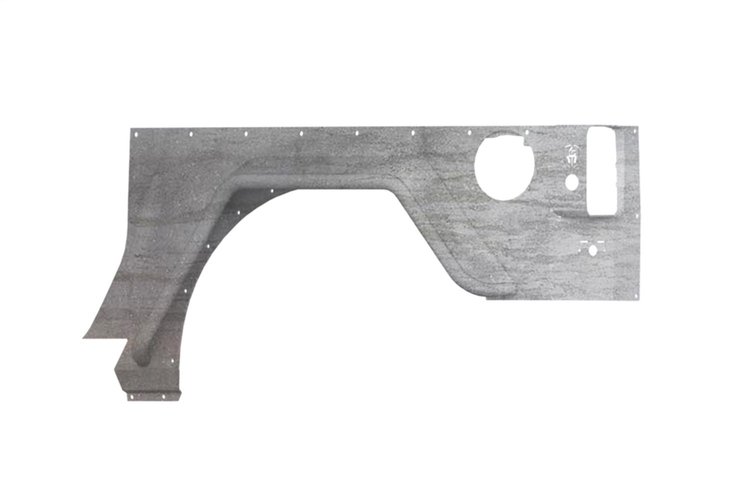 JK202 Defender Body Armor, w/Flare, Rear, Raw Steel, 2 Door Fits Select Jeep Wrangler
