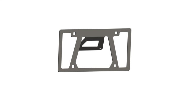 LPB-ID License Plate Mount, Front, Universal, Texture Black