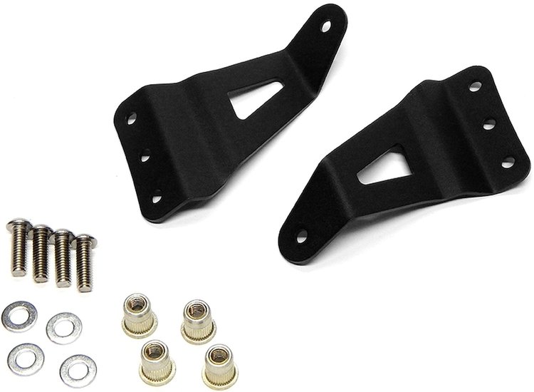 Upper Windshield Mount Brackets for 50 in. Curved Light Bar 2007-2014 Avalanche/Silverado/Suburban/Tahoe/Sierra/Yukon 2WD/4WD