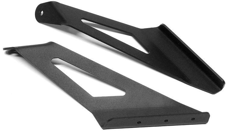 Upper Windshield Mount Brackets for 50 in. Curved Light Bar 2014-2017 Chevy Silverado, Sierra 1500 2WD, 4WD