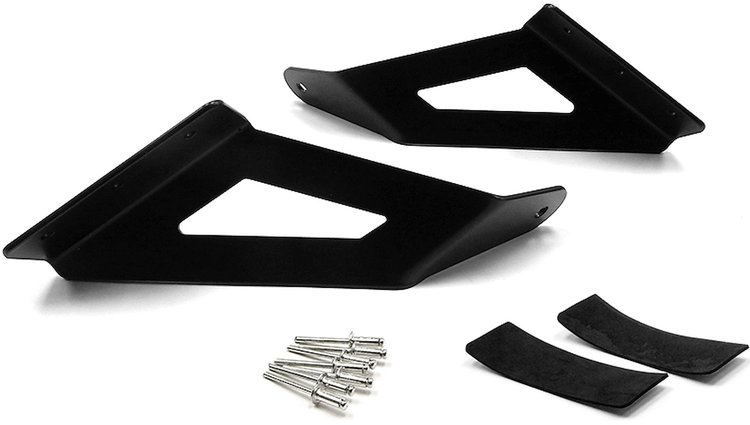 Upper Windshield Mount Brackets for 54 in. Curved LED Bar 1999-2015 Ford F-250, F-350 Super Duty; 2000-2005 Excursion 2WD, 4WD